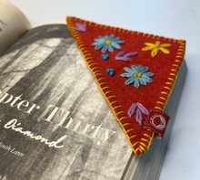 Load image into Gallery viewer, Handmade upcycled fabric bookmark | Sustainable Stationery
