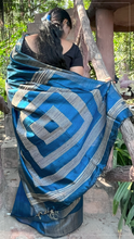 Load image into Gallery viewer, Tussar &amp; Dupion handwoven silk saree
