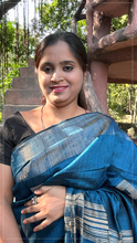 Load image into Gallery viewer, Tussar &amp; Dupion handwoven silk saree
