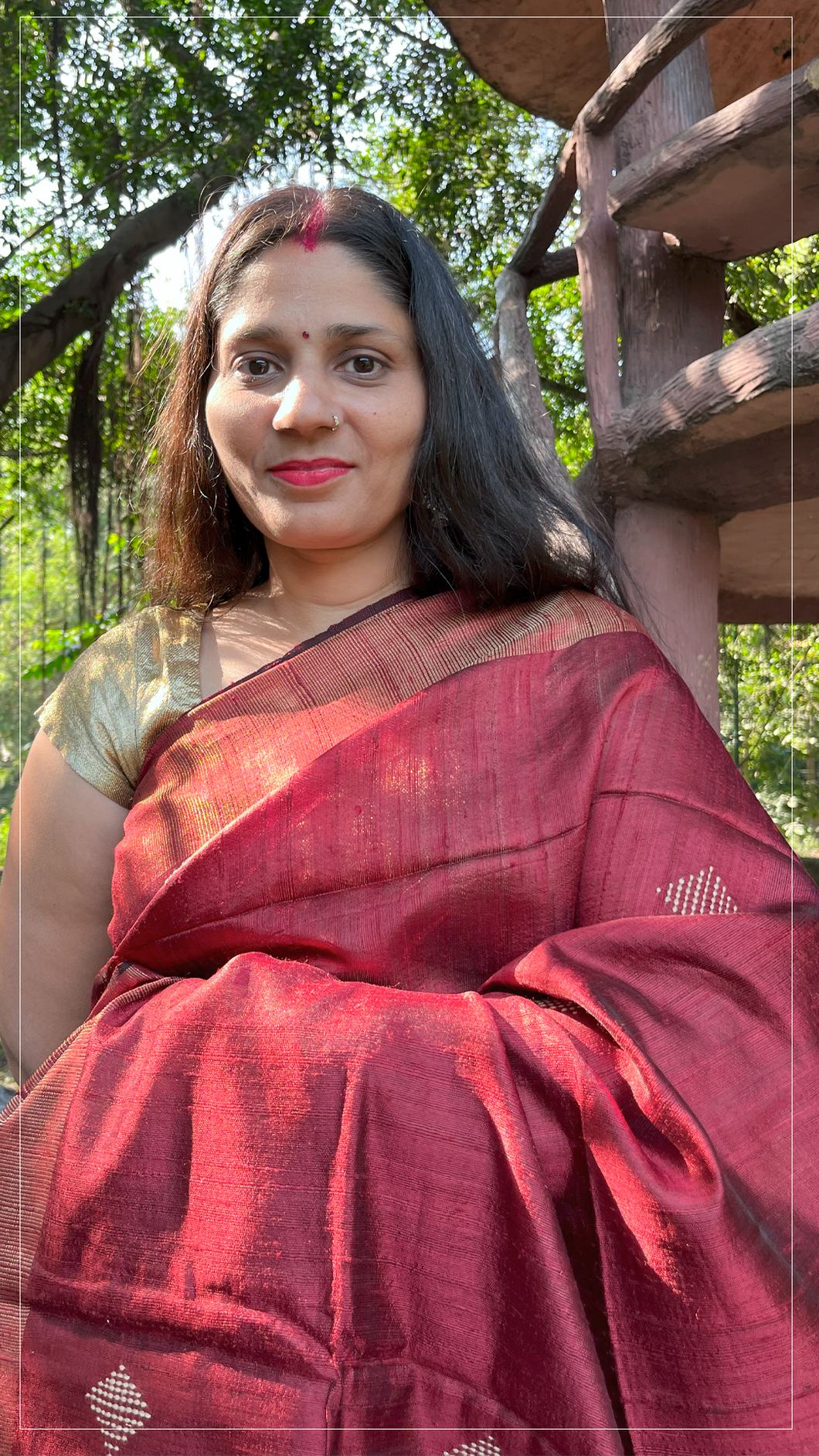 Tussar & Dupion handwoven silk saree