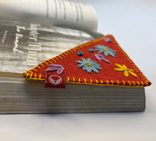 Load image into Gallery viewer, Handmade upcycled fabric bookmark | Sustainable Stationery
