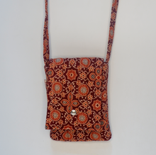 Load image into Gallery viewer, Ajrakh Printed Red Sling bag
