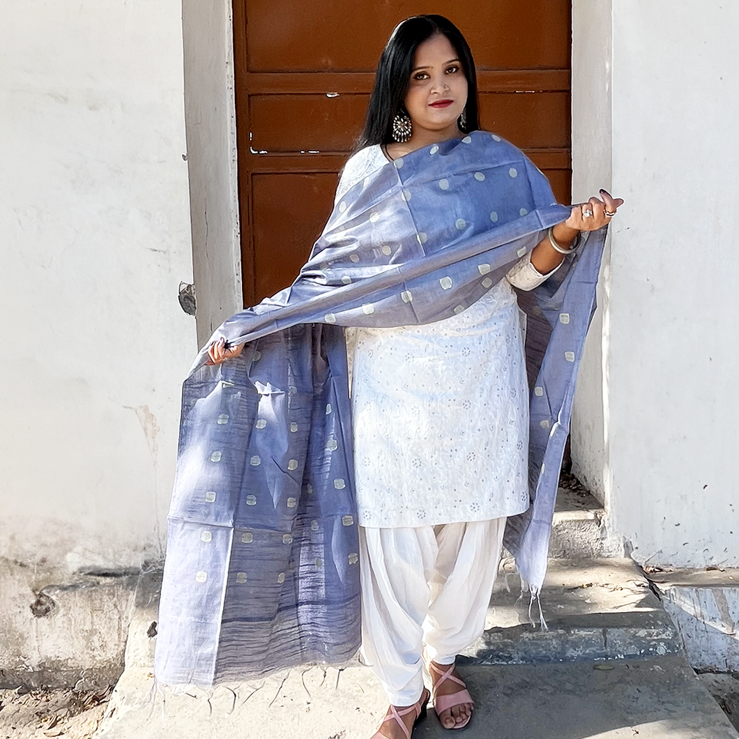 Grey Dupatta