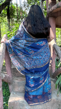 Load image into Gallery viewer, Block printed kota doria saree
