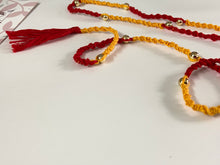 Load image into Gallery viewer, Sunset Macrame Rakhi Set Of 2
